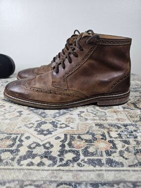 Cole Haan Brown Chukka Boots Wingtip Casual Men's Shoes Size 10